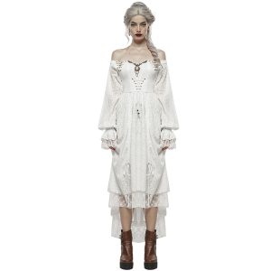 achetez pas cher PUNK RAVE Robe ‘Duchess’ Blanche 21