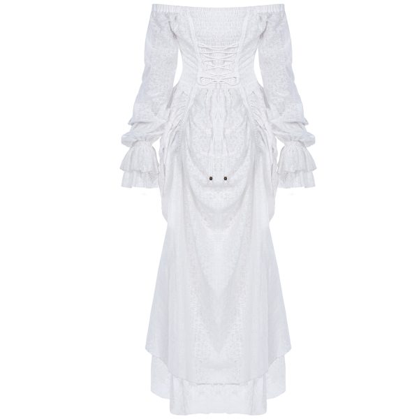 achetez pas cher PUNK RAVE Robe ‘Duchess’ Blanche 8