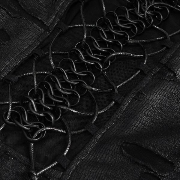 DEVIL FASHION Robe Gothique ‘Dragon Spine’ Noire à prix réduits 17