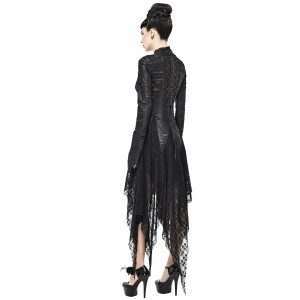 DEVIL FASHION Robe Gothique ‘Dragon Spine’ Noire à prix réduits 29