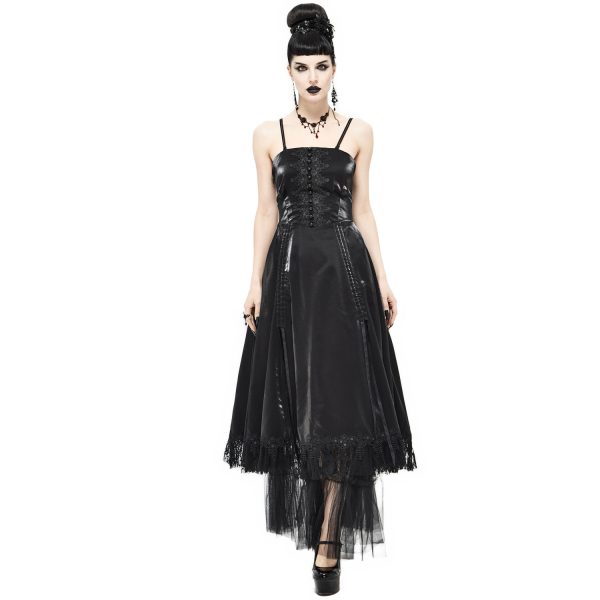 REMISE allant DEVIL FASHION Robe Gothique ‘Narcissa’ Noire 3