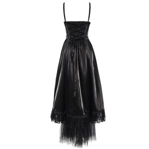 REMISE allant DEVIL FASHION Robe Gothique ‘Narcissa’ Noire 39