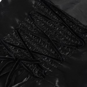 REMISE allant DEVIL FASHION Robe Gothique ‘Narcissa’ Noire 47