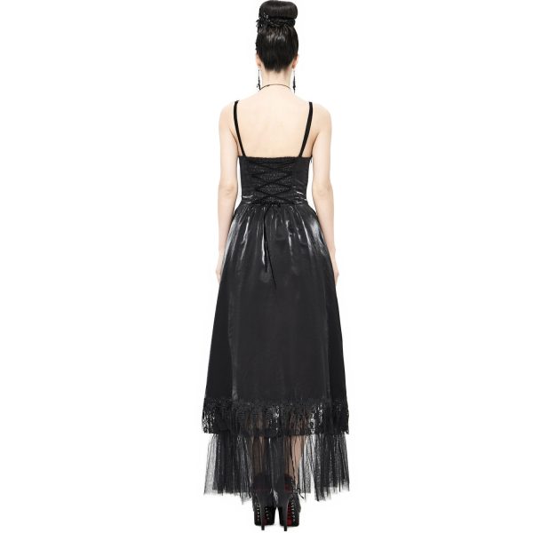 REMISE allant DEVIL FASHION Robe Gothique ‘Narcissa’ Noire 4