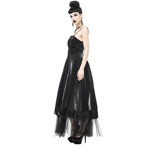 REMISE allant DEVIL FASHION Robe Gothique ‘Narcissa’ Noire 5