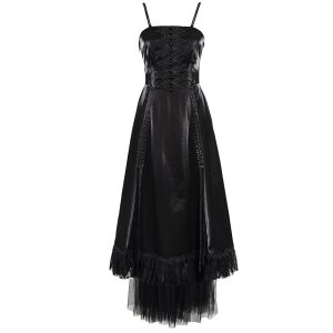 REMISE allant DEVIL FASHION Robe Gothique ‘Narcissa’ Noire 37