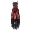 aux meilleurs prix DEVIL FASHION Robe Gothique ‘Narcissa’ Rouge 62