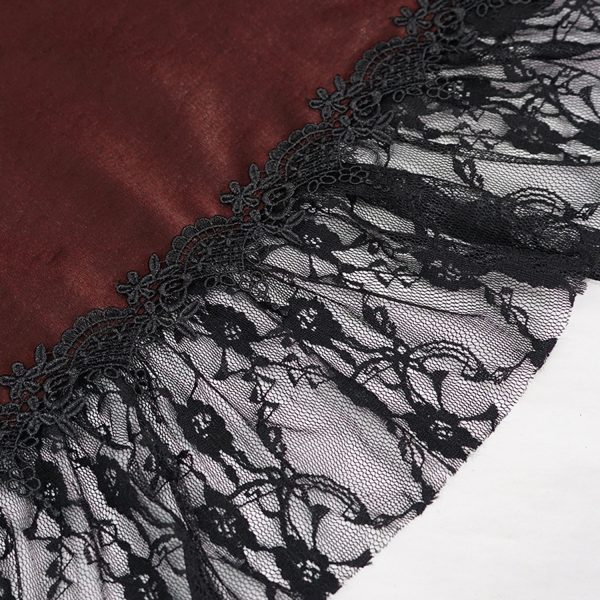 aux meilleurs prix DEVIL FASHION Robe Gothique ‘Narcissa’ Rouge 17