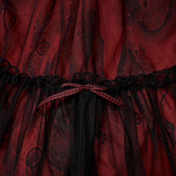 france PUNK RAVE Robe ‘Maelle’ Rouge Et Noire 11