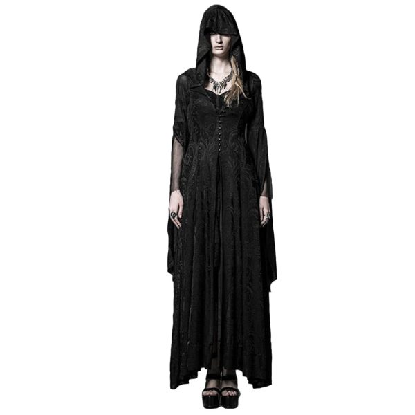 PUNK RAVE Robe-Manteau à Capuche ‘Theatre Of Tragedy’ Noire REMISE 3