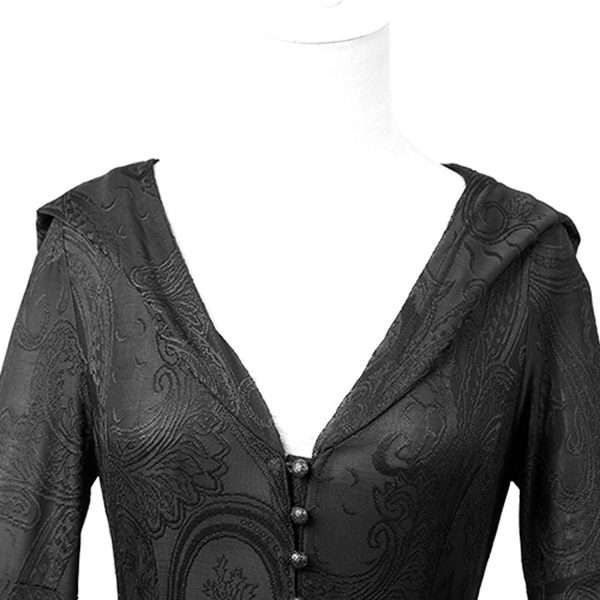 PUNK RAVE Robe-Manteau à Capuche ‘Theatre Of Tragedy’ Noire REMISE 15