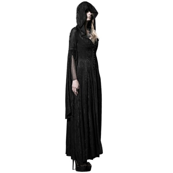 PUNK RAVE Robe-Manteau à Capuche ‘Theatre Of Tragedy’ Noire REMISE 5