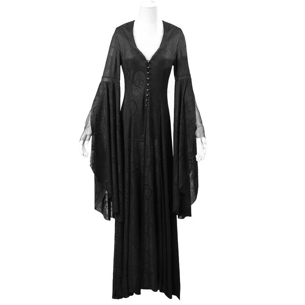 PUNK RAVE Robe-Manteau à Capuche ‘Theatre Of Tragedy’ Noire REMISE 7