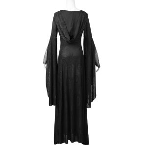 PUNK RAVE Robe-Manteau à Capuche ‘Theatre Of Tragedy’ Noire REMISE 40