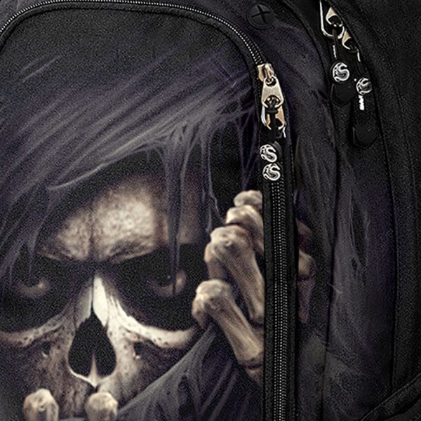 Officielle Spiral Direct Sac à Dos ‘Grim Ripper’ Noir Avec Poche Pour Laptop 7