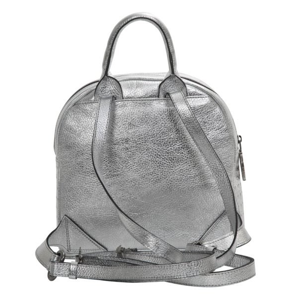 NEW ROCK Sac à Dos ‘Pentagram’ En Cuir Gris Vente 4