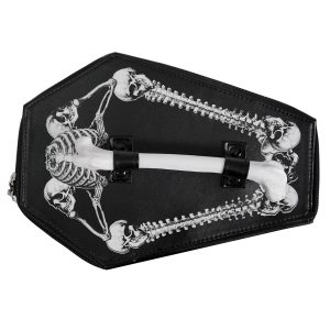 DEVIL FASHION Sac à Main ‘Coffin And Bones’ Noir bas prix 40