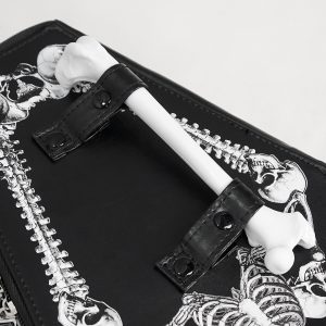 DEVIL FASHION Sac à Main ‘Coffin And Bones’ Noir bas prix 52