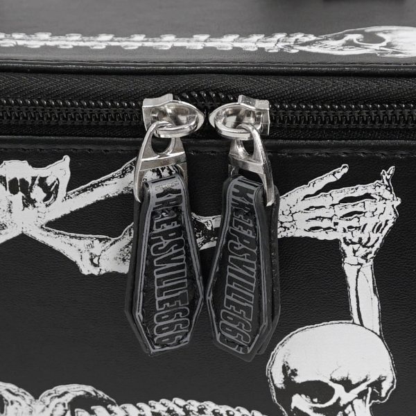DEVIL FASHION Sac à Main ‘Coffin And Bones’ Noir bas prix 19