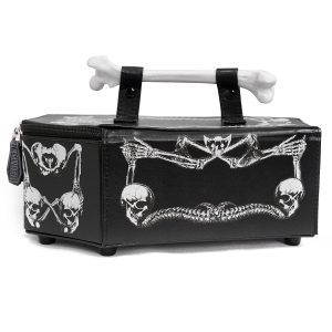 DEVIL FASHION Sac à Main ‘Coffin And Bones’ Noir bas prix 38