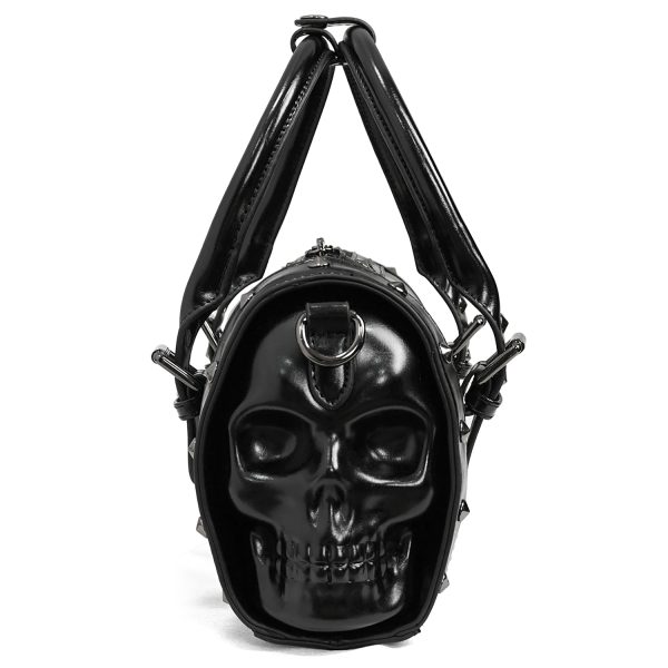 DEVIL FASHION Sac à Main Rectangulaire ‘Skull’ Noir offre spéciale 13