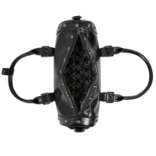 DEVIL FASHION Sac à Main Rectangulaire ‘Skull’ Noir offre spéciale 15