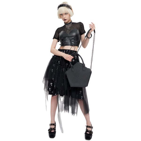 DEVIL FASHION Sac Fourre-Tout ‘Pentagramme’ Noir ultratendance 6