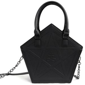 DEVIL FASHION Sac Fourre-Tout ‘Pentagramme’ Noir ultratendance 33
