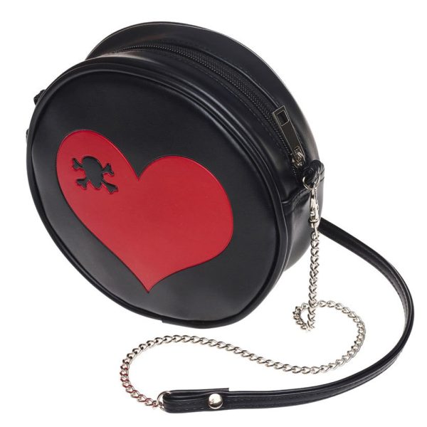 ALCHEMY GOTHIC Sac ‘Heart Skull’ Noir Protections acheteurs 3