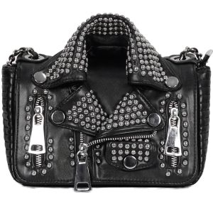 DEVIL FASHION Sac ‘Heavy Metal Leather Jacket’ Noir Large choix en ligne 22