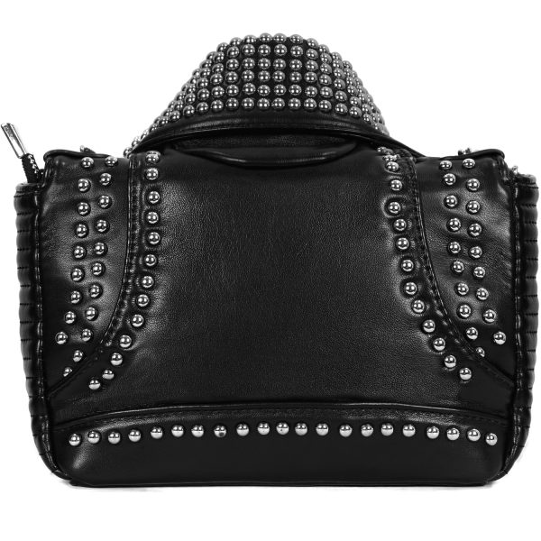 DEVIL FASHION Sac ‘Heavy Metal Leather Jacket’ Noir Large choix en ligne 7