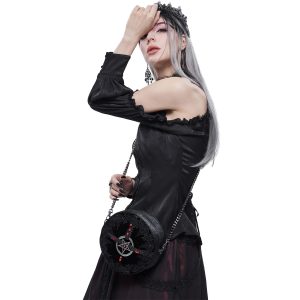 DEVIL FASHION Sac Rond ‘Pentagration’ Noir économies garanties 24