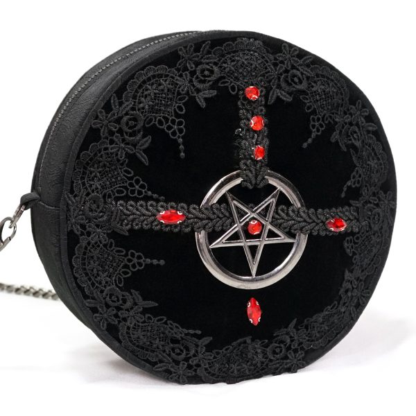 DEVIL FASHION Sac Rond ‘Pentagration’ Noir économies garanties 10