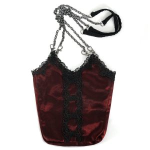 Livraison internationale DEVIL FASHION Sac ‘Satin Blood’ Rouge Et Noir 30