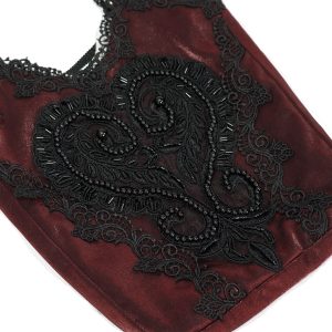 Livraison internationale DEVIL FASHION Sac ‘Satin Blood’ Rouge Et Noir 32