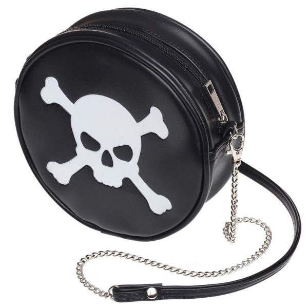 ALCHEMY GOTHIC Sac ‘Skull & Crossbones’ Noir magasin france 3