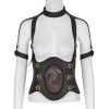 Nouvelle tendance PUNK RAVE Serre-Taille Marron Foncé ‘Dragon Lady’ 14