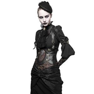 Nouvelle tendance PUNK RAVE Serre-Taille Marron Foncé ‘Dragon Lady’ 18