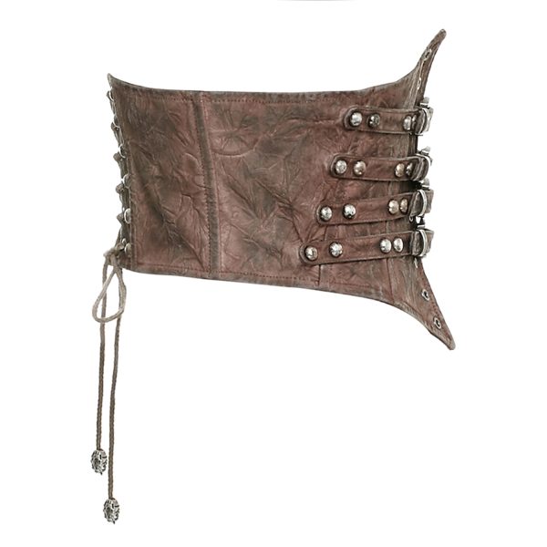 PUNK RAVE Serre-Taille Steampunk ‘Bestia’ Marron mode 9