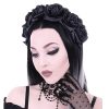 RESTYLE Serre-Tête ‘Black Roses’ excellent qulity 13