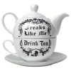 destockage ALCHEMY GOTHIC Service à Thé ‘Freaks Like Me Drink Tea’ 23