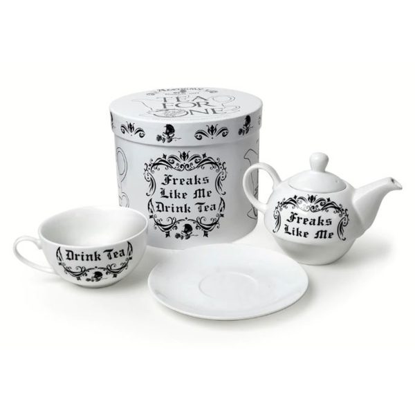 destockage ALCHEMY GOTHIC Service à Thé ‘Freaks Like Me Drink Tea’ 4