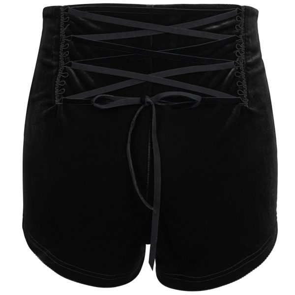 DEVIL FASHION Short ‘Artemis’ En Velours Noir magasin 14