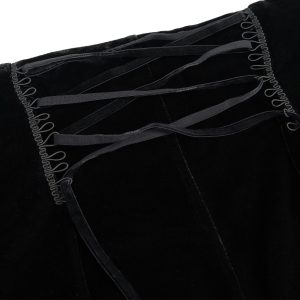 DEVIL FASHION Short ‘Artemis’ En Velours Noir magasin 51