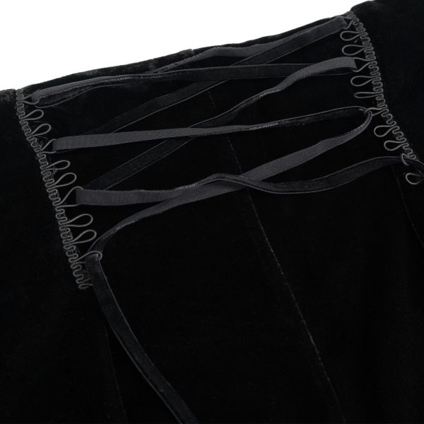 DEVIL FASHION Short ‘Artemis’ En Velours Noir magasin 18