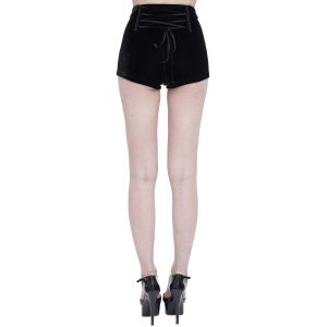DEVIL FASHION Short ‘Artemis’ En Velours Noir magasin 31