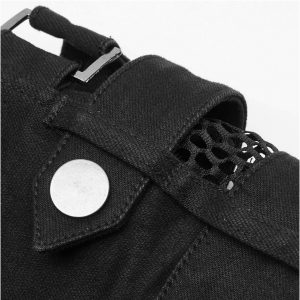 livraison la plus rapide PUNK RAVE Short ‘Control Freak’ Noir 44