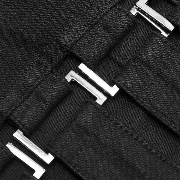 livraison la plus rapide PUNK RAVE Short ‘Control Freak’ Noir 17