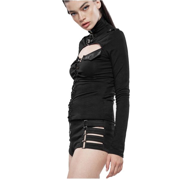 livraison la plus rapide PUNK RAVE Short ‘Control Freak’ Noir 5