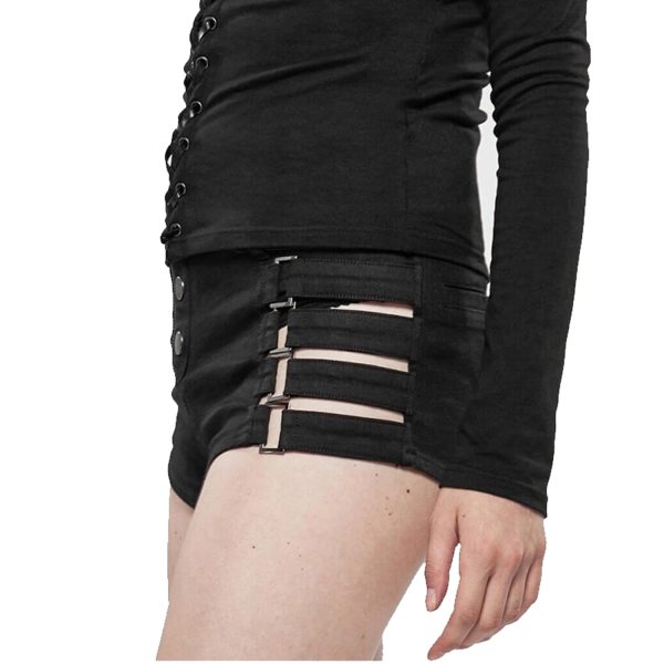livraison la plus rapide PUNK RAVE Short ‘Control Freak’ Noir 11